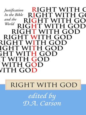 cover image of Right With God